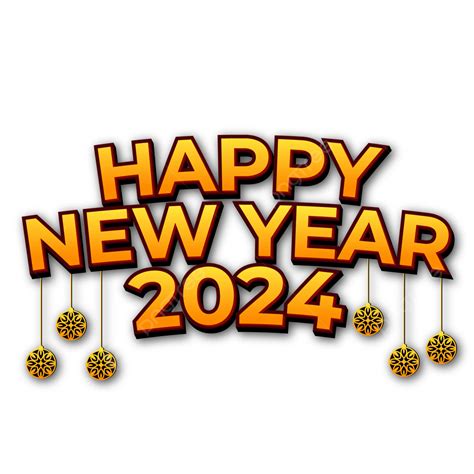 happy new year 2024 png image